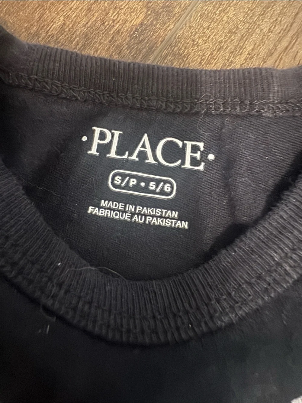 Children’s Place First Day of Kindergarten black shirt size small 5/6
